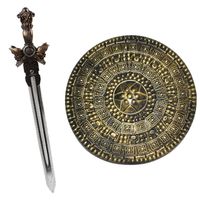 Ridder/krijger verkleed set wapens zwaard 57 cm/Schild 45 cm voor volwassenen - Verkleedattributen - thumbnail