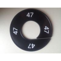 Maatring 9cm zwart/wit 47