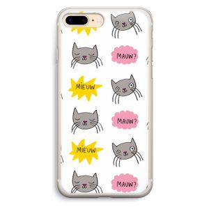 Meow: iPhone 7 Plus Transparant Hoesje