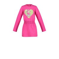 Fien & Teun jurk Nel met printopdruk roze - thumbnail