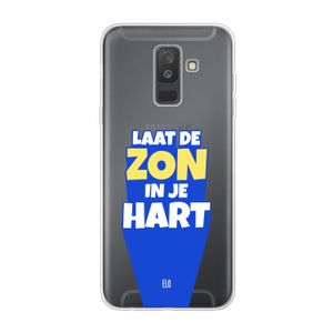 Laat de zon in je hart: Samsung Galaxy A6 Plus (2018) Transparant Hoesje