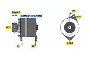 Bosch Alternator/Dynamo 0 120 468 162