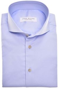 John Miller Slim Fit Overhemd lichtblauw, Effen