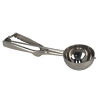 IJsschep/ijslepel voor 6 cm scoops - zilver - 24 cm - RVS