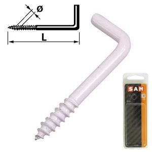 sam schroefduim wit 4.5 x 60 mm 3 stuks sam schroefduim wit 4.5 x 60 mm 3 stuks