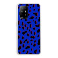 Blue Leopard: Oppo A94 5G Transparant Hoesje