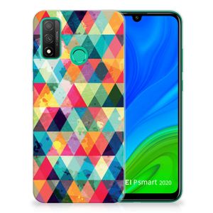 Huawei P Smart 2020 TPU bumper Geruit