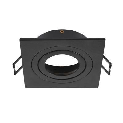 SLV InbouwringNew Tria 75 vierkant zwart - zonder fitting - 1007340