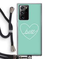 Best heart pastel: Samsung Galaxy Note 20 Ultra / Note 20 Ultra 5G Transparant Hoesje met koord