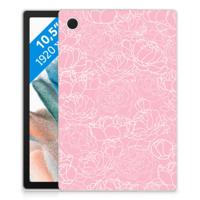 Samsung Galaxy Tab A8 2021/2022 | Siliconen hoesje | White Flowers