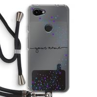 Sterren: Pixel 3a Transparant Hoesje met koord