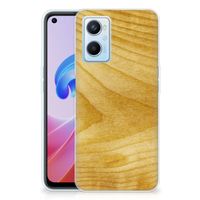 OPPO A96 | OPPO A76 Bumper Hoesje Licht Hout