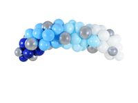 Ballonboog Kit Blauw/Zilver 200cm