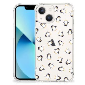 Doorzichtige Silicone Hoesje voor iPhone 13 mini Pinguïn