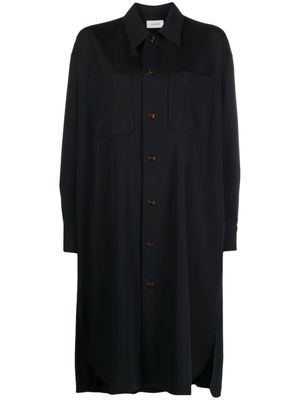 LEMAIRE robe-chemise à manches longues - Bleu