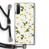 Summer Daisies: Samsung Galaxy Note 10 Transparant Hoesje met koord
