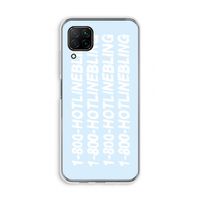 Hotline bling blue: Huawei P40 Lite Transparant Hoesje