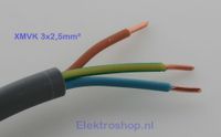 Buitenkabel 3 x 2,5mm XMVK voor boven de grond 100 meter