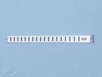 Schuifrooster aluminium 30 mm. hoog bruin RAL 8017