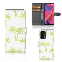 OPPO A54 5G | A74 5G | A93 5G Hoesje Palmtrees