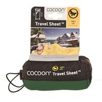 Cocoon Travelsheet, 100% Silk, Dark Olive Green Lakenzak