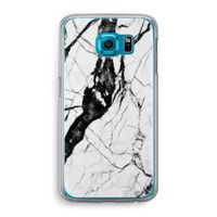 Witte marmer 2: Samsung Galaxy S6 Transparant Hoesje Witte marmer 2: Samsung Galaxy S6 Transparant Hoesje