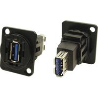 XLR-adapter USB A-bus 3.0 naar USB-B bus 3.0 Adapter, inbouw CP30205NMB CP30205NMB Cliff 1 stuk(s)