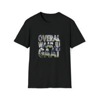 T-shirt regular zwart - de Kuip - Overal waar jij gaat - logo voor groot