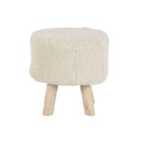 Voetensteun Home ESPRIT Beige Boho 40 x 40 x 40 cm