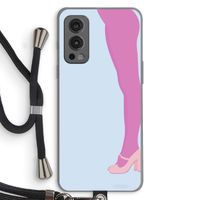Pink panty: OnePlus Nord 2 5G Transparant Hoesje met koord