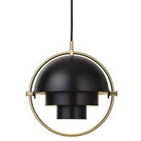 Gubi Multi-Lite Small Hanglamp - Messing & Mat zwart - thumbnail