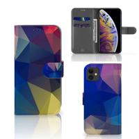 Apple iPhone 11 | Book Case | Polygon Dark Apple iPhone 11 | Book Case | Polygon Dark