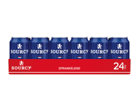 Sourcy rood mineraalwater sprankelend (24x33cl)