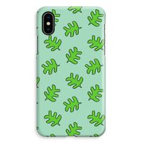 Groene blaadjes: iPhone XS Max Volledig Geprint Hoesje