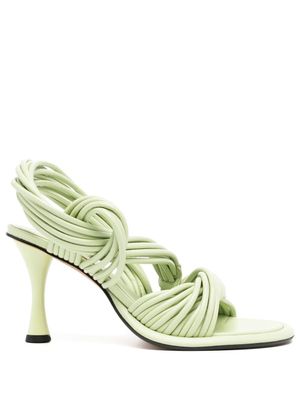 Proenza Schouler sandales Pipe 90 mm à brides - Vert