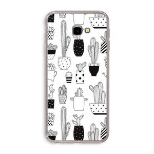 Cactusmotief: Samsung Galaxy J4 Plus Transparant Hoesje