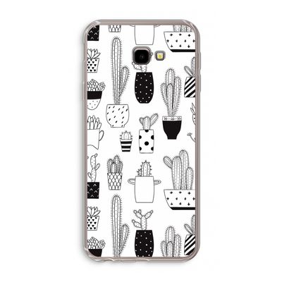 Cactusmotief: Samsung Galaxy J4 Plus Transparant Hoesje