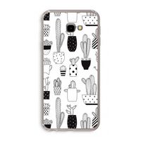 Cactusmotief: Samsung Galaxy J4 Plus Transparant Hoesje
