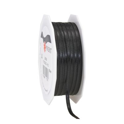 Cadeaulint/sierlint Satijn - 0.3 cm x 50 meter - zwart - cadeaus