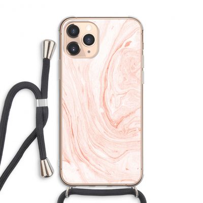 Peach bath: iPhone 11 Pro Max Transparant Hoesje met koord