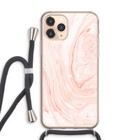 Peach bath: iPhone 11 Pro Max Transparant Hoesje met koord
