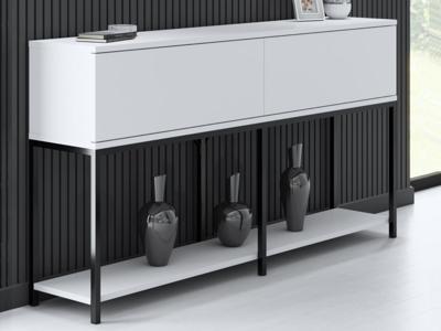 Console LODINO 150 cm zwart/wit