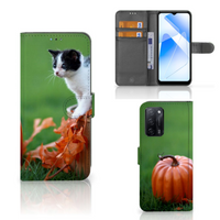 OPPO A16/A16s/A54s Telefoonhoesje met Pasjes Kitten - thumbnail