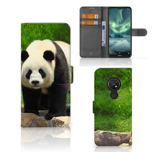 Nokia 7.2 | Nokia 6.2 Telefoonhoesje met Pasjes Panda