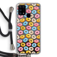 Pink donuts: Samsung Galaxy M31 Transparant Hoesje met koord