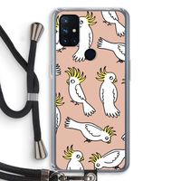 Papegaai: OnePlus Nord N10 5G Transparant Hoesje met koord