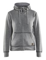 Blåkläder Dames hooded sweatvest 33731157 | Grijs Mêlee | Maat XL - 7330509483336