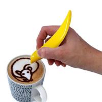 Nieuwe elektrische Latte Art pen voor koffie cake pen voor Spice cake versieren pen koffie carving pen bakken gebak tools (geel) Nieuwe elektrische Latte Art pen voor koffie cake pen voor Spice cake versieren pen koffie carving pen bakken gebak tools (geel)