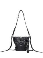 Balenciaga sac seau Emo en cuir - Noir - thumbnail