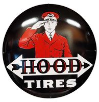 Hood Tires Emaille Bord - 50cm